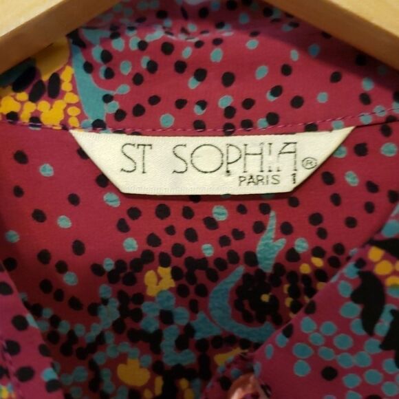 vintage st Sophia Paris Blouse - Picture 2 of 4